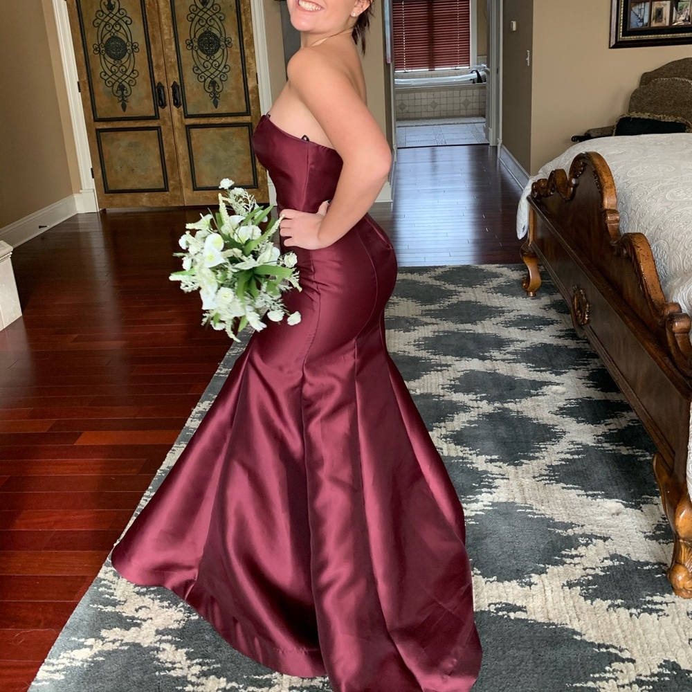 Burgundy Mermaid Dress
